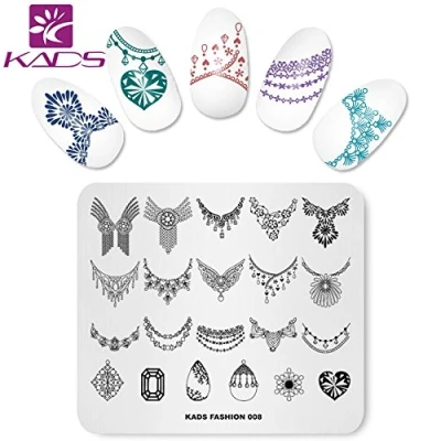 Image of KADS Nail Stamping Plate Fashion Art Stamp Template DIY Image Manicure Stencil Tools (FASHION 008)