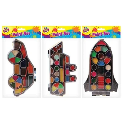 Image of Artbox Rocket/Car/Boat Paint Boxes Assorted Colour, 5021