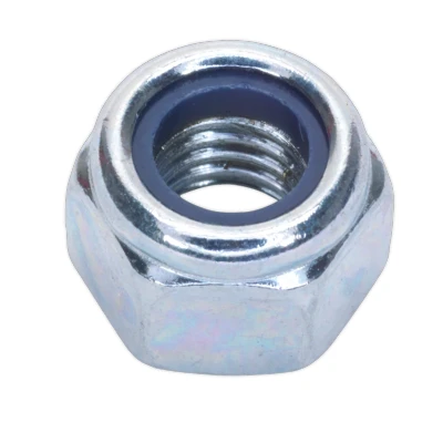 Image of Sealey Nylon Locknut M8 Zinc Pack of 100