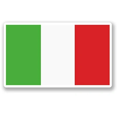 Image of 2 x 10cm Italy Italian Flag Vinyl Sticker iPad Laptop Car Travel Luggage #5268 (10cm Wide 6cm Tall)