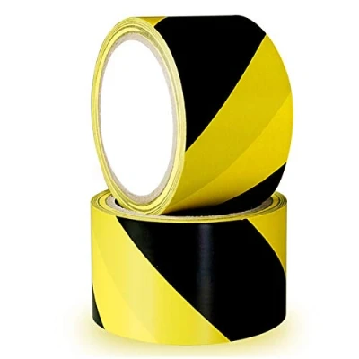 Image of YTBUBOR Safety Tapes 2 Pack 70mm x 20m Black &amp; Yellow Self Adhesive Hazard Warning Tape