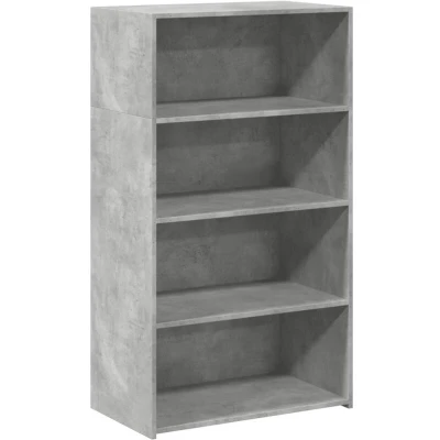 Image of vidaXL Highboard Concrete Grey 70x41x124 cm Engineered Wood