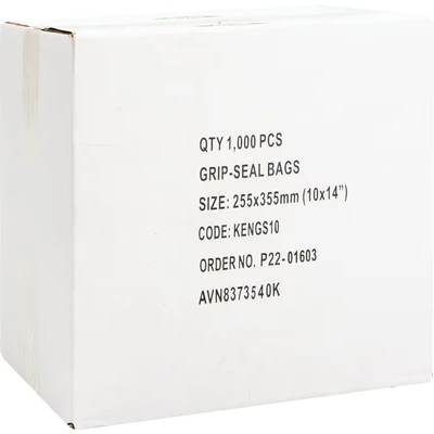 Image of Avon 10&quot;X14&quot; Plain Grip Seal Bags, Pk 1000