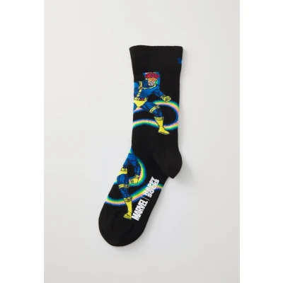 Image of Happy Socks MARVEL Cyclops SOCK Unisex Socks, Size: 7.5 11.5, Black