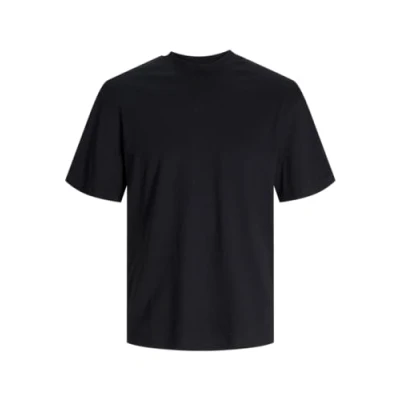 Image of JACK &amp; JONES Men&#039;s Jcoblurfloor Tee Ss Crew Neck T Shirt, Black, XS
