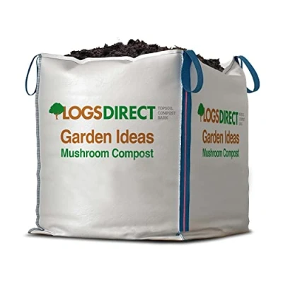 Image of 1 x Warma Bulk Dumpy Bag Mushroom Compost Garden Landscaping Improver Suitable for Vegetable Patches Rose Bushes Tree Shrub Soil Conditioner Gardening Planting &amp; Mulching