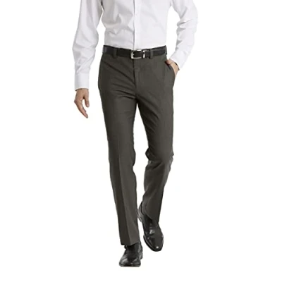Image of Calvin Klein Men&#039;s Jinny Dress Pants, Medium Grey, 32W / 30L