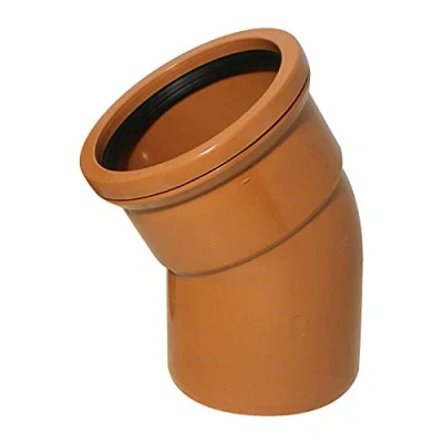 Image of 30 Bend (Single Socket) 110mm Underground Drainage Pipe Fittings Trap Gulley Socket Grid Coupler