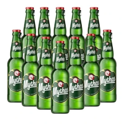 Image of Mythos Premium Greek Lager 330ml Bottles (12 Pack) 4.7% ABV