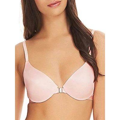 Image of Wacoal Vision Underwired Front Fastening Padded Contour Bra Pink Parfait 112013 32B