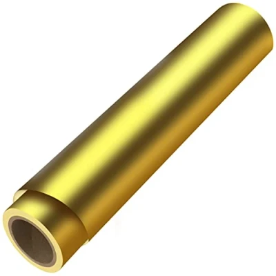 Image of BELLE VOUS Gold Self Adhesive Vinyl Roll 30cm x 3m / 12 inches 10 feet Permanent Wrap for Arts and Crafts Signs Scrapbooking Silhouette Cameo Die Cutters Vehicle Decals