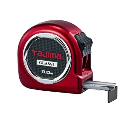Image of Tajima H1630MW Class 1 &quot;Hi Lock&quot; Measuring Tape, Red, 3 m x 16 mm