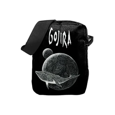 Image of Rocksax Gojira Crossbody Bag Flying Whale 23cm x 18cm 5cm Officially Licensed Merchandise