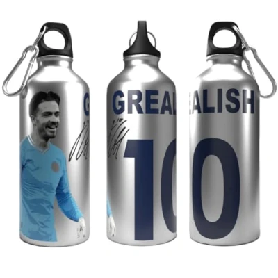 Image of Partisan City Bottle Grealish 2 Lid Aluminium 750ml Silver