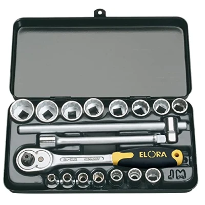 Image of Elora Metric Socket Set 3/8&quot; Sq. Dr. (18 Piece)