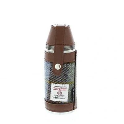 Image of Glen Appin of Scotland Harris Tweed Hunting Flask Macleod Tartan HF3500 COL15