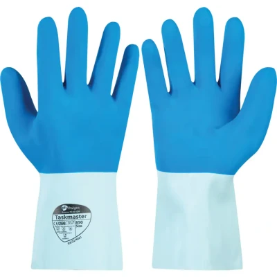 Image of Polyco Taskmaster Latex Gauntlet Glove Size 9 Large