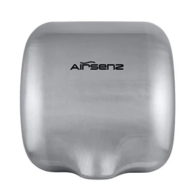 Image of AIRSENZ I FORCE ECO DRY AUTOMATIC HIGH SPEED HAND DRYER ELECTRIC HEAVY DUTY BRUSHED STAINLESS STEEL