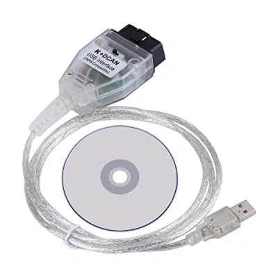 Image of INPA obd DCAN kcan kdcan K+ Ediabas d can switch FT232RQ OBDII coding interface cable