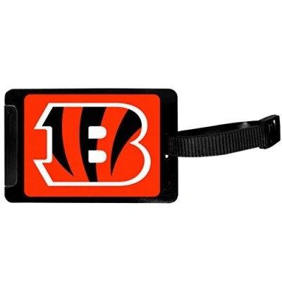 Image of Siskiyou NFL Cincinnati Bengals Luggage Tag, Black, 3.25&quot;