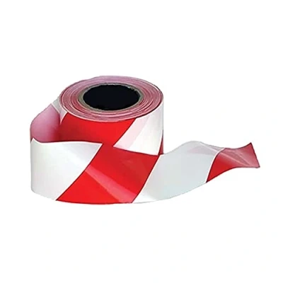 Image of Portwest Barricade/Warning Tape Red/White