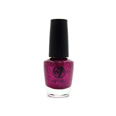 Image of W7 Cosmetics Nail Polish Number 7, Pink Dazzle 15 ml