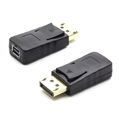Image of VMOJO DisplayPort Male to Mini Female,Dp DP (Thunderbolt) Coupler Convertor Connector Extension Adapter Black