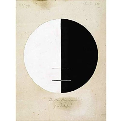 Image of Artery8 Hilma Af Klint Buddhas Standpoint Earthly Life No 3A Unframed Wall Art Print Poster Home Decor Premium