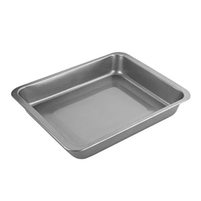 Image of Chef Aid Non Stick Steel Roasting Tray, Measuring 34 x 22 cm with Deep Sides Making This a Ideal Tin, Use for Meat, Vegetables, and More
