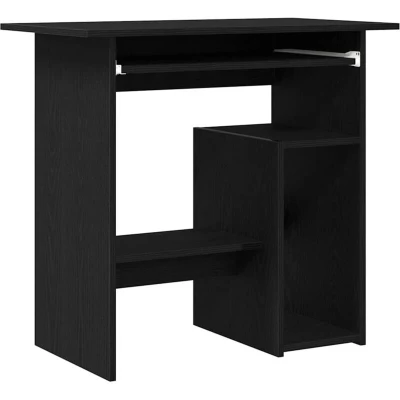 Image of vidaXL Desk Black Oak 80x45x74 cm Engineered Wood