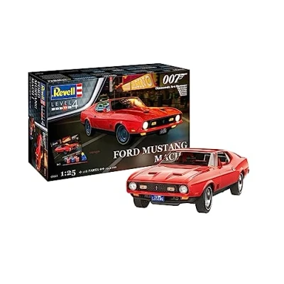 Image of Revell Gift Set 05664 James Bond 007 Diamonds Are Forever, Ford Mustang Mach 1, 1:25 Scale Unbuilt Plastic Model Kit, With Accessories &amp; Poster
