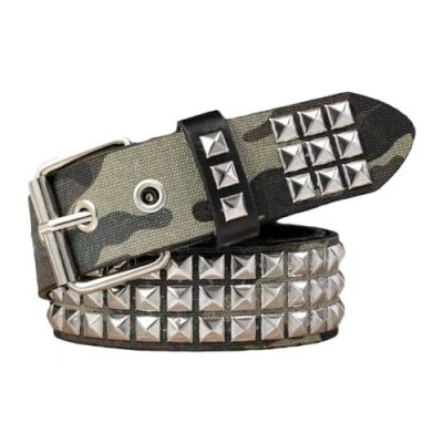 Image of cypreason Metal Rivet Belts For Men Punk Rock Stylish Studded Gothic Belt Style Cowboy Motorcycle Jeans Heavy
