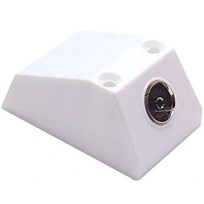 Image of K M Electronics® TV FM Aerial Coax COAXIAL Socket Single Surface Mount