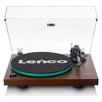 Image of LENCO LBT 225 Belt Drive Bluetooth Turntable Walnut, Brown