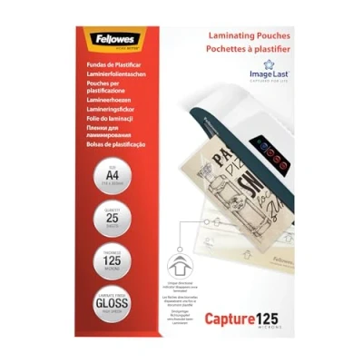 Image of Fellowes ImageLast A4 125 Micron Laminating Pouch (Pack of 25), 5396301
