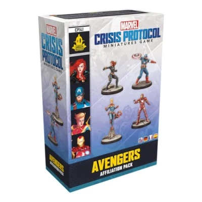 Image of ATOMIC MASS GAMES Marvel Crisis Protocol: Avengers Affiliation Pack Miniatures Board Game Ages 14+ 2 Players 90 Minutes Playing Time