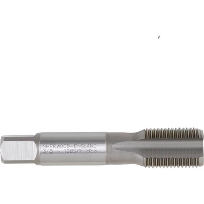 Image of Sherwood 3/8&quot;X19 BSPF HSSGT Straight Flute Plug Tap