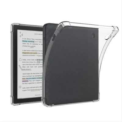 Image of GIOPUEY for Tolino Vision Color Clear Case Soft TPU Back Shell, Slim Cover with Airbag Protection, Lightweight, Compatible Transparent