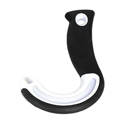 Image of Dous Pull Can Opener, J Shaped Jar Lid Opener for Users with Weak Grip, Easy to Open Cans Locking Rings Elderly and A rthritis Suffers Aid