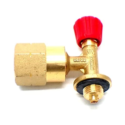 Image of Conversion Adaptor Kit from standard propane Pol to a Camping Gas 907 Cylinder