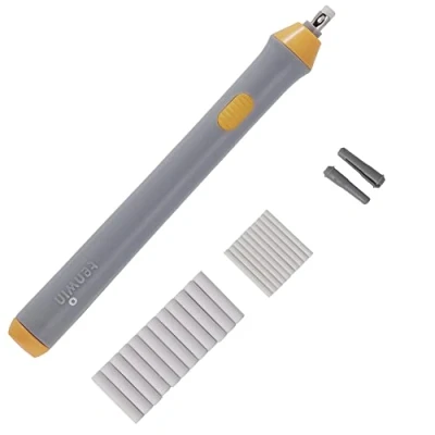 Image of Electric Eraser, Battery Operated Eraser Kit with 22pcs Additional Replaceable Rubbers for Artists, Automatic Portable Pencil Sketching Pencils/Drafting/Drawing/Graphite Pencils