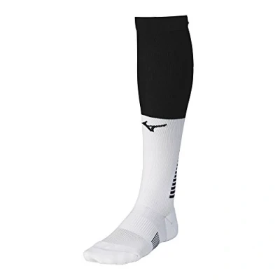 Image of Mizuno Diamond Elite Otc Socks, Black/White, X Large