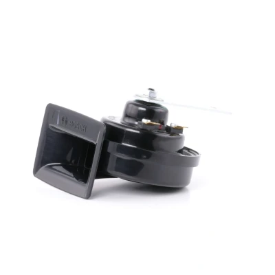 Image of 0045423520, 0045423920, 0045424220, 0045425620, 2035420220 Horn BOSCH 0 986 AH0 501 12V 110dB(A) Electric pneumatic 60W Holder may need adaptation