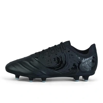 Image of Canterbury Mens Phoenix Genesis Pro Soft Ground Rugby Boots Black/Silver 11 (46)