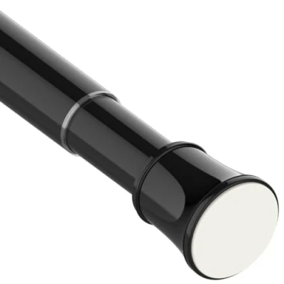 Image of Telescopic Curtain Rod Extendable Window Tension No Drilling Shower Pole,Tension for Curtains,Kitchen, Closet,Hanging Pole Tool Require