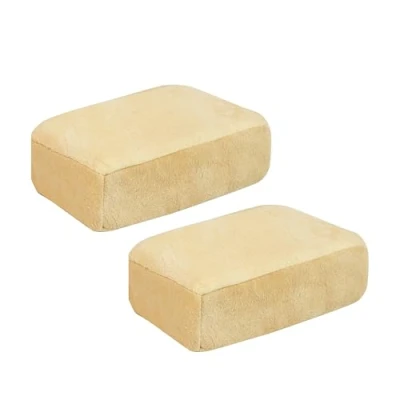 Image of Tek Automotive Genuine Chamois Demister Pad for Car Windscreen Twin Pack Pads, Streak Free Window Sponge, Essential Winter Accessory, Sponge Interior