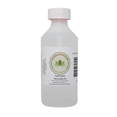 Image of Food Grade Hydrogen Peroxide 6% 250ml Pure H2O2 (H O H) in HDPE Bottle