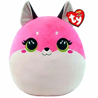 Image of TY Toys Squish a Boo Fox Roxie 31 CM, Pink, TY39323