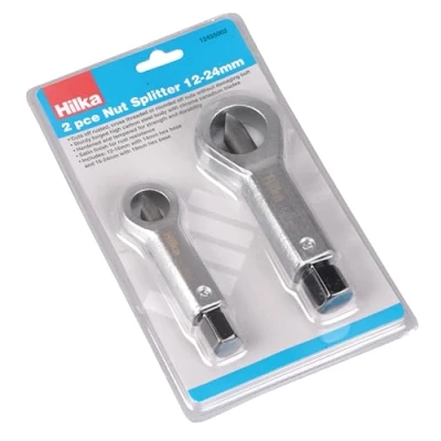 Image of Hilka Tools 12455002 2 PCE Nut Splitter, Silver