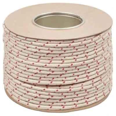 Image of No.2 (6mm) Quality Everlasto Traditional Redspot Waxed Cotton Sash Cord (6MM x 50M)